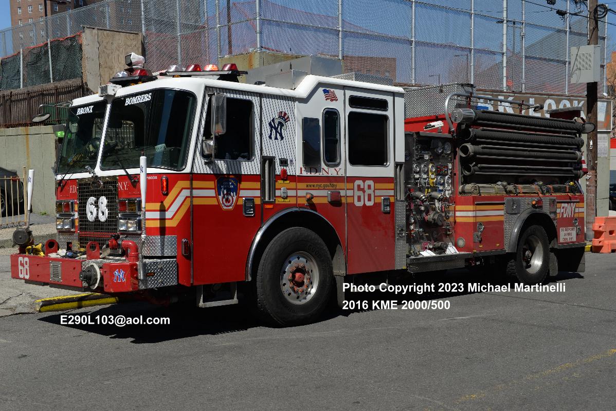 E068s FDNY Engine 68 and Ladder 49, Yankee Stadium, New Yo…